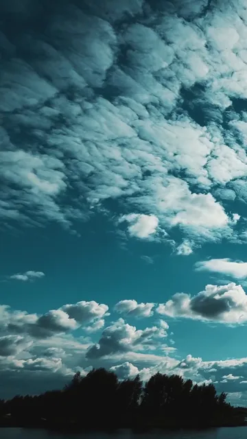 Quran video background: Clouds over a lake